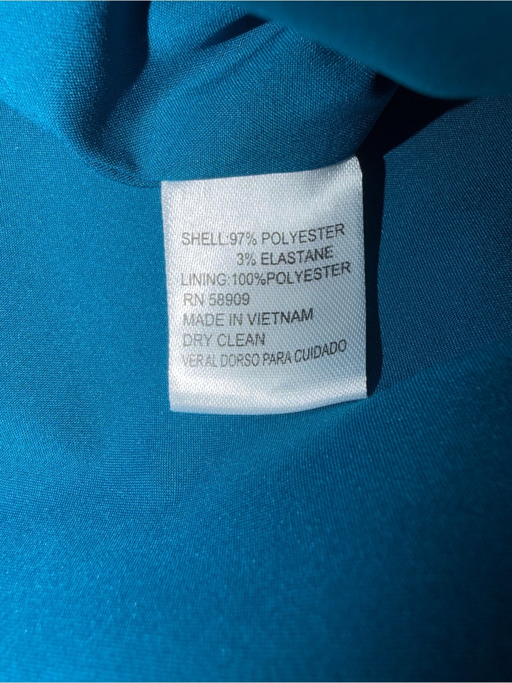 Preston & York Teal Sheath Dress Size 16 Flutter Sleeve Career Cocktail Midi - Picture 4 of 8